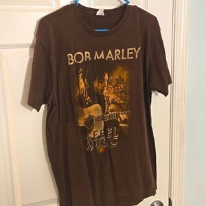 Early 2000s bay island bob Marley rebel music shirt size large